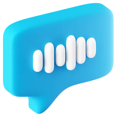 Message vocal  3D Icon