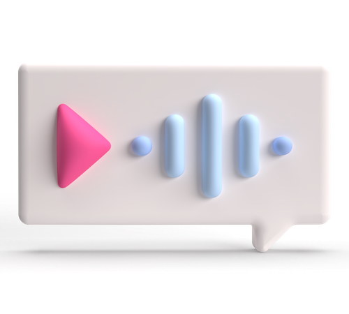 Message vocal  3D Icon