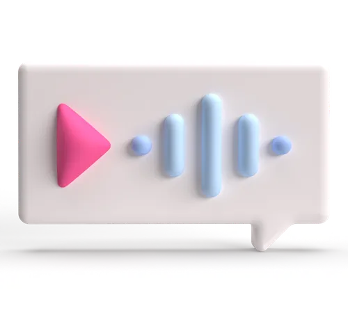 Message vocal  3D Icon