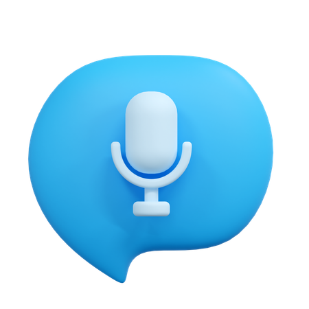 Message vocal  3D Icon