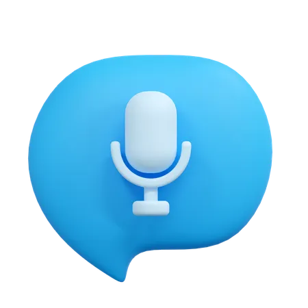 Message vocal  3D Icon