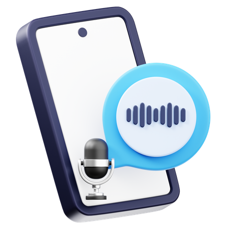 Message vocal  3D Icon