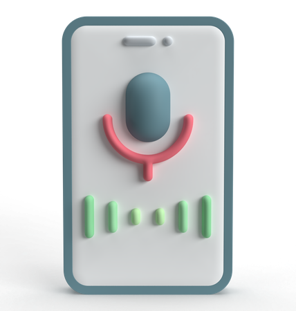 Message vocal  3D Icon