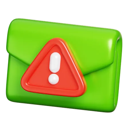 Message Warning  3D Icon