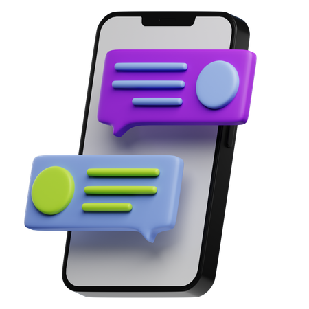 Messagerie mobile  3D Icon