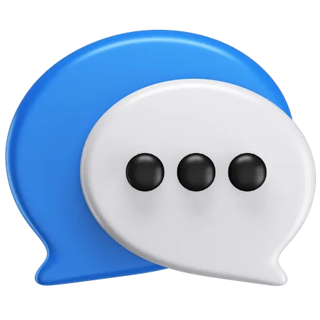 Quick Chat Interface 3D Icon