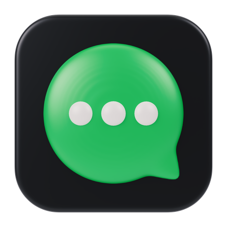 Messages App  3D Icon