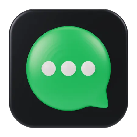 Messages App  3D Icon