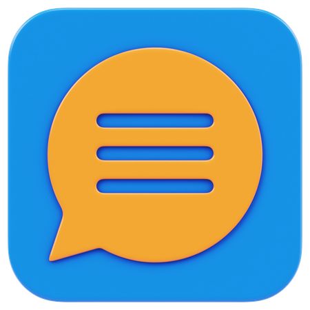 Messages App  3D Icon