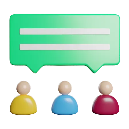 Messages de discussion  3D Icon