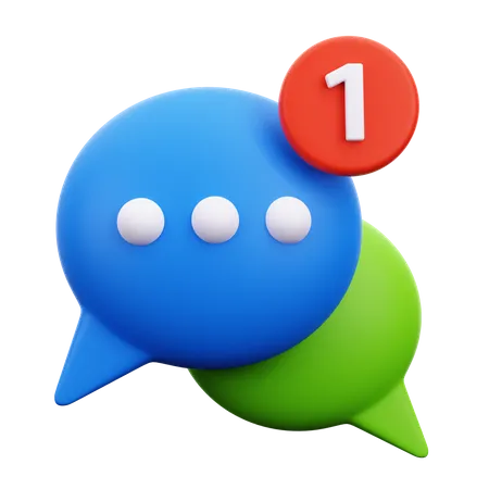 Messages de discussion  3D Icon