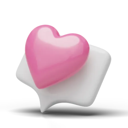 Messaggio romantico  3D Icon