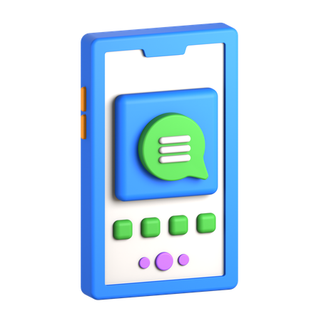 Messaging App  3D Icon