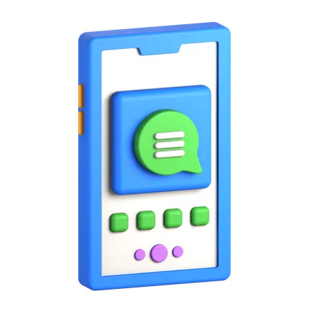 Messaging App  3D Icon
