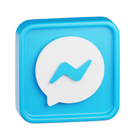 Messenger Logo  3D Icon