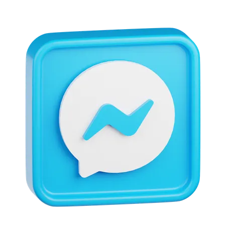 Messenger Logo  3D Icon