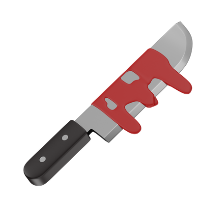 Messer mit Blut  3D Icon