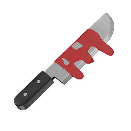 Messer mit Blut  3D Icon