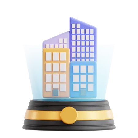 Meta City  3D Icon