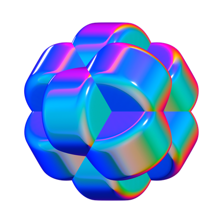 Forma abstracta de meta cubículo  3D Icon