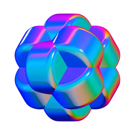 Forma abstracta de meta cubículo  3D Icon