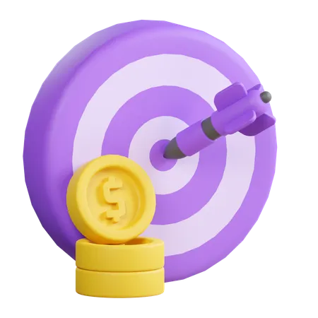 Meta de investimento  3D Icon