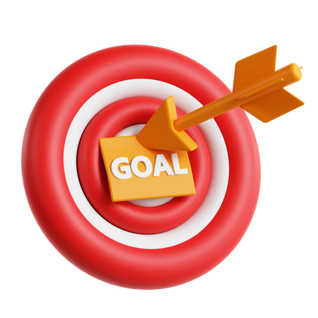 Objetivo financeiro  3D Icon
