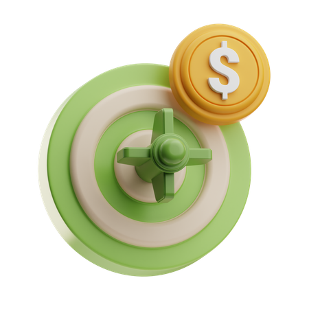 Meta financeira  3D Icon