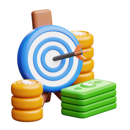 Meta financeira  3D Icon