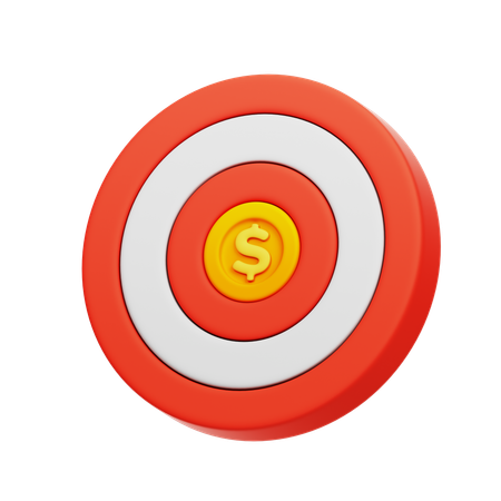 Meta financeira  3D Icon