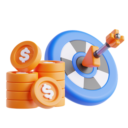 Meta financeira  3D Icon