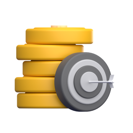 Meta financeira  3D Icon