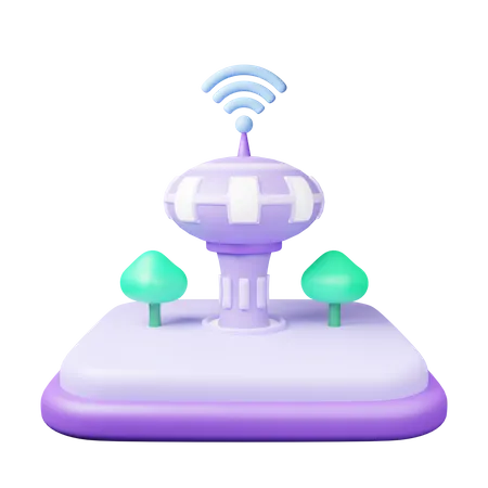 Meta Land 3D Illustration
