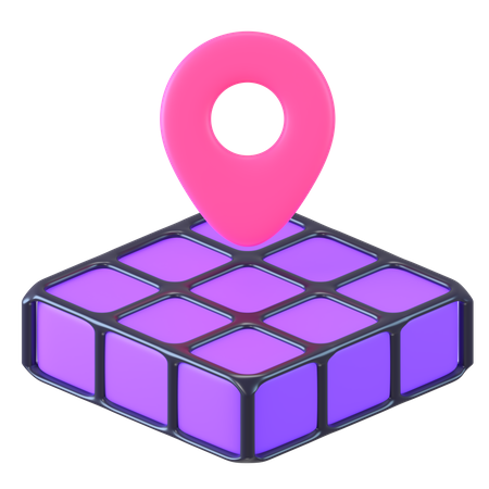 Meta Location  3D Icon