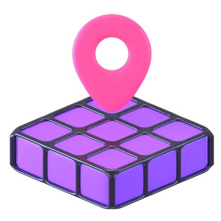 Meta Location  3D Icon