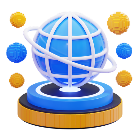 Méta-monde  3D Icon