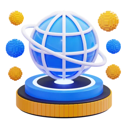 Méta-monde  3D Icon