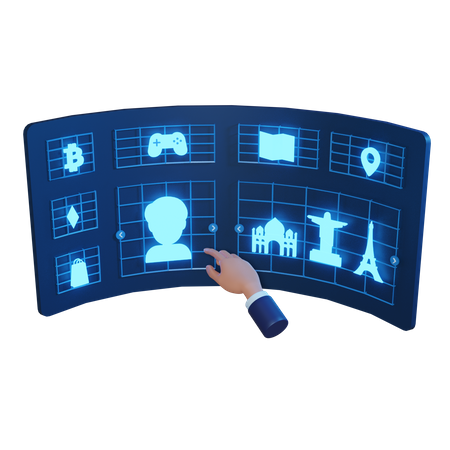 Meta painel  3D Icon