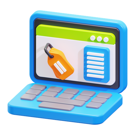 Meta tag  3D Icon