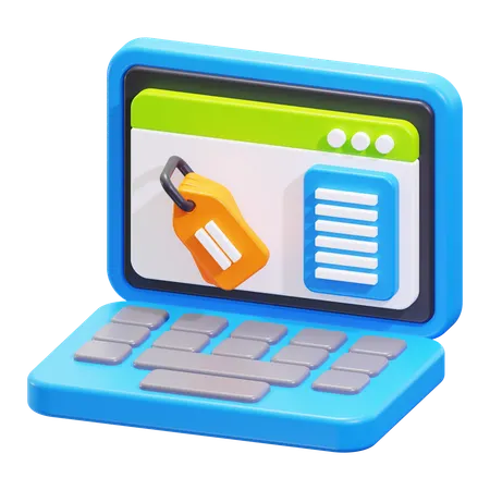 Meta tag  3D Icon
