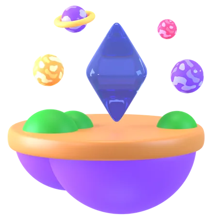 Meta terra  3D Icon