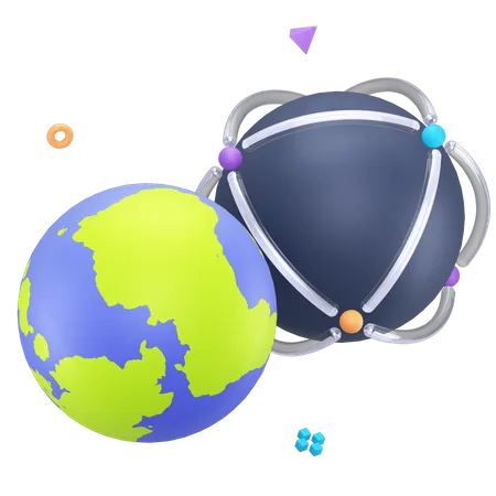 Meta World  3D Icon