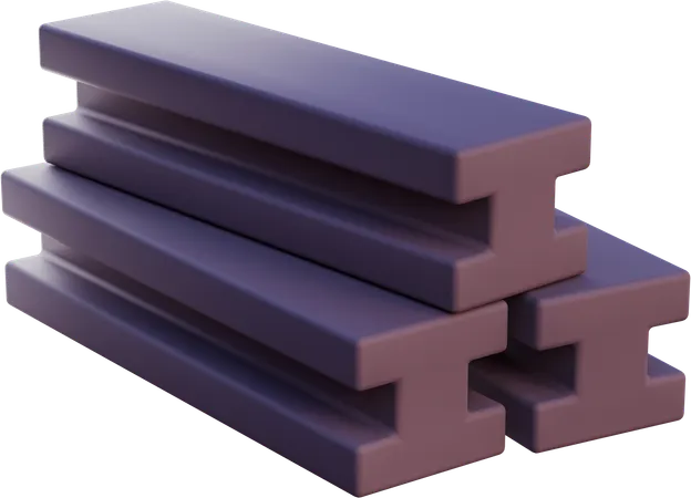 Metal Beam  3D Icon