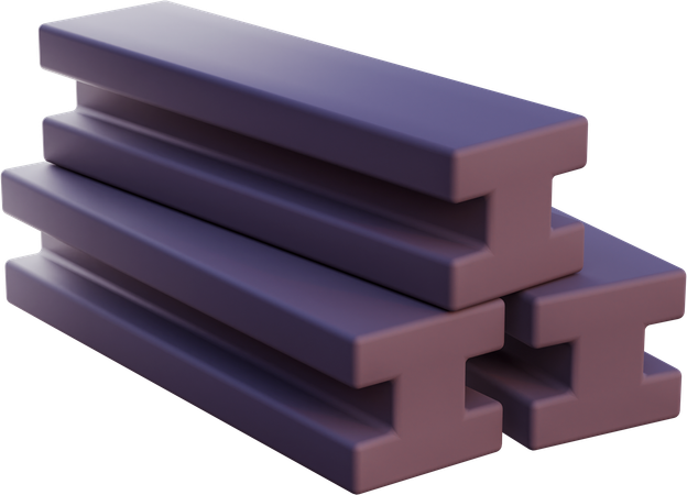 Metal Beam  3D Icon
