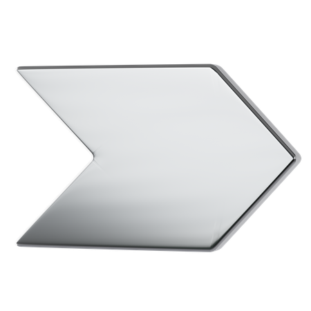 Metal Bold Arrow  3D Icon