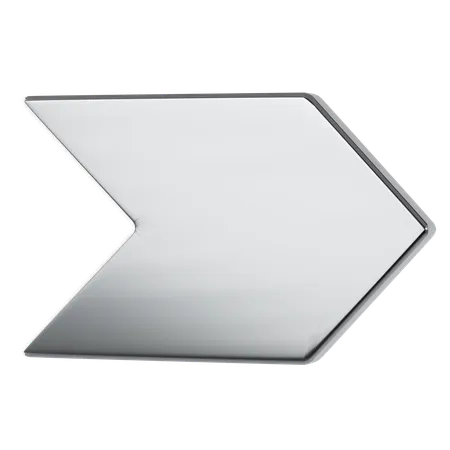 Metal Bold Arrow  3D Icon