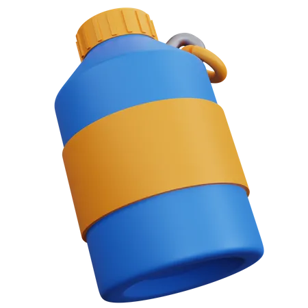 Metal Bottle 3D Icon