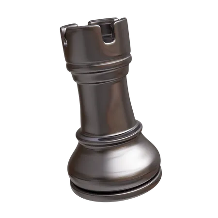 Metal Chess Rook  3D Icon