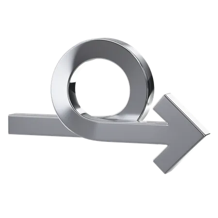 Metal Circular Arrow  3D Icon