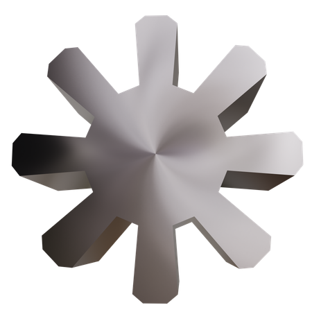 Metal Cogwheel  3D Icon